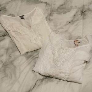 5/$10 Two White Blouses